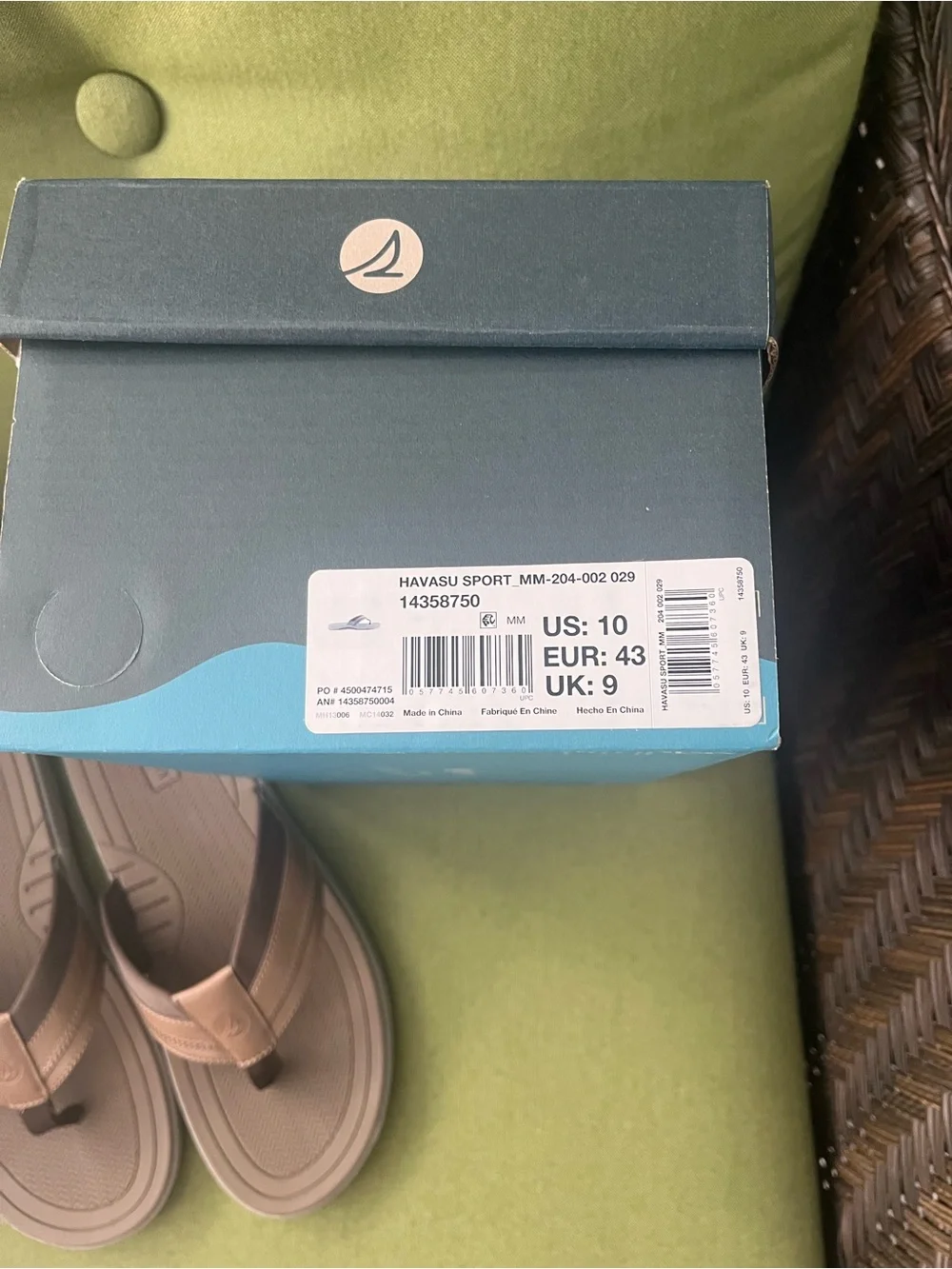 Sperry Dark Blue and Light Blue Branded Accessory Box
